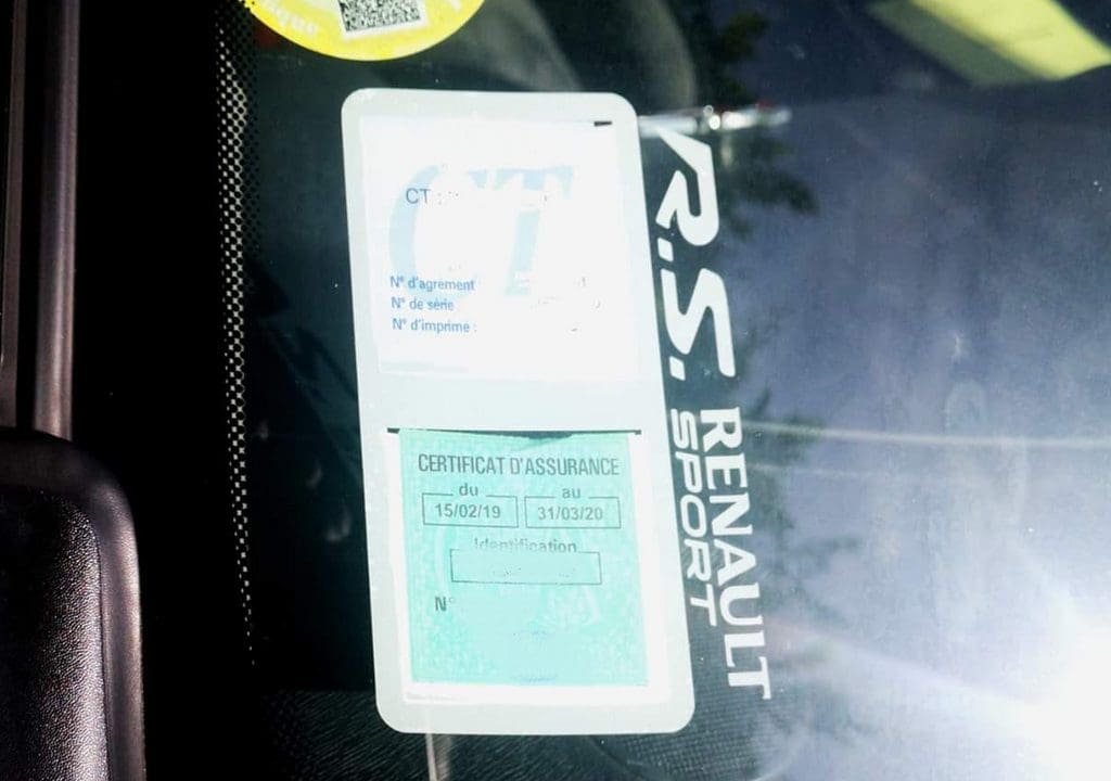 Porte vignette assurance voiture FIAT 500 étui voiture méga Stickers auto  rétro
