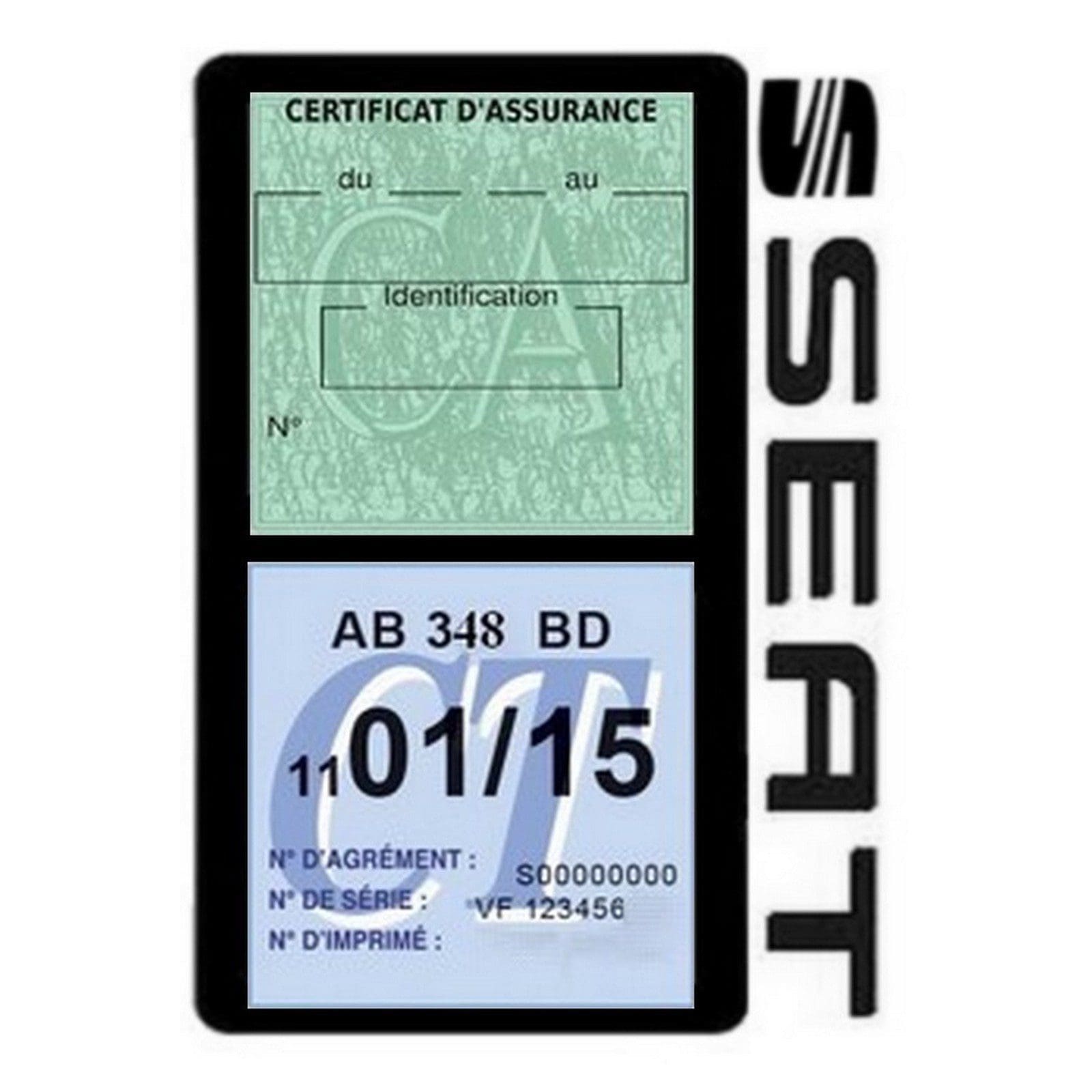 Vignette assurance AMG étui double pochette voiture Stickers auto rétro 
